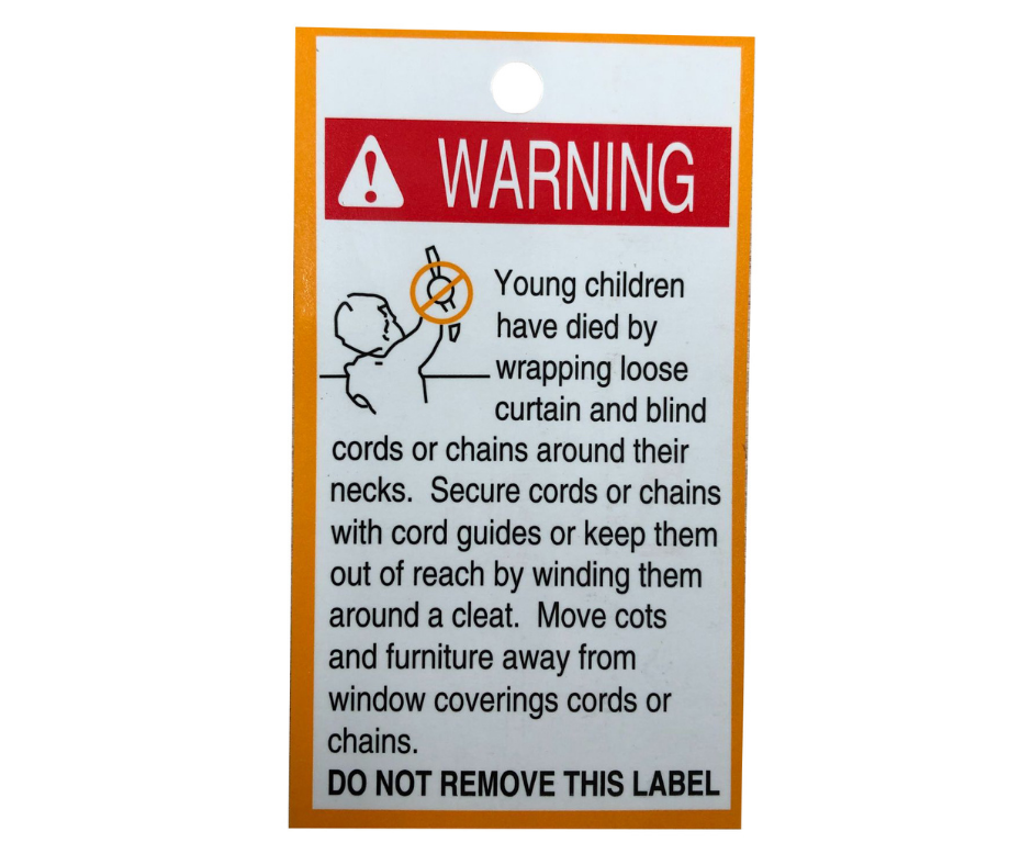 WARNING CARD WITH TAG